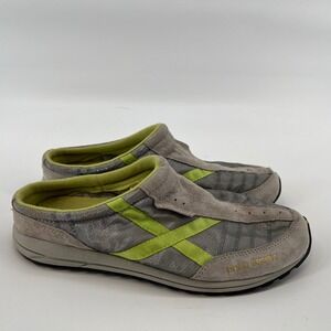 Polo Sport Ralph Lauren X-67 Gray Neon Green‎ Slip On Shoes Men's 7.5 EU 40
